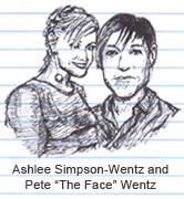 Ashlee Simpson and Pete Wentz