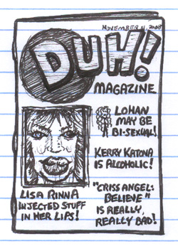 Duh Magazine Lisa Rinna Lindsay Lohan Kerry Katona