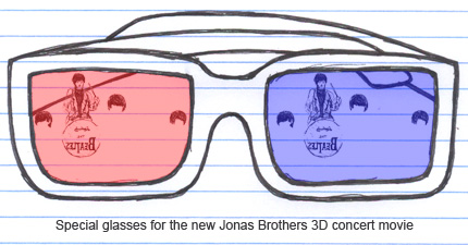 jonas brothers 3d glasses