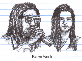Kanye West and Justin Timberlake as Kanye Vanilli