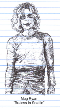 Meg Ryan Braless In Seattle