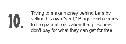 Rod Blagojevich won't have much luck charging money for his own seat in prison