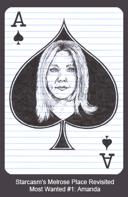 Heather Locklear as the Ace of Spades in the Starcasm Melrose Place Revisited Most Wanted card deck