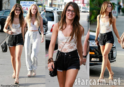 Shenae Grimes rocks a pair of Daisy Dukes in West Hollywood