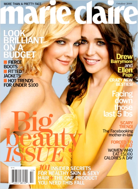  Drew Barrymore and Ellen Page It involved a touchyfeely photo shoot 