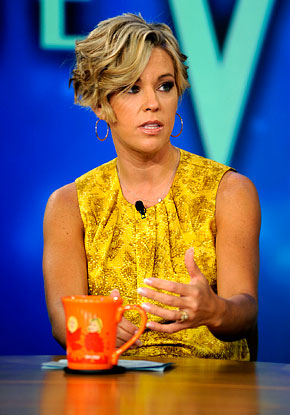Kate Gosselin sports a new softer look Tuesday on The View
