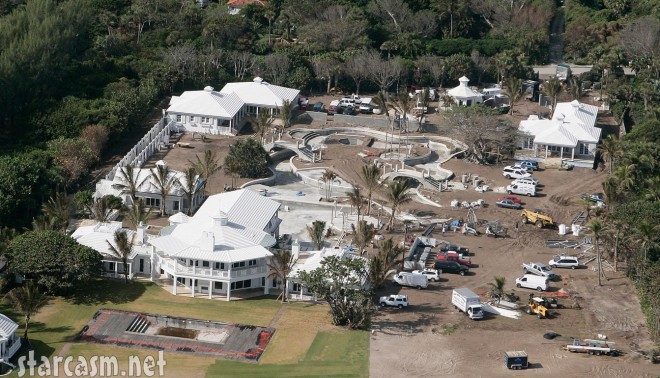 Aerial photo of the Florida home of Celine Dion and husband Rene Angelil
