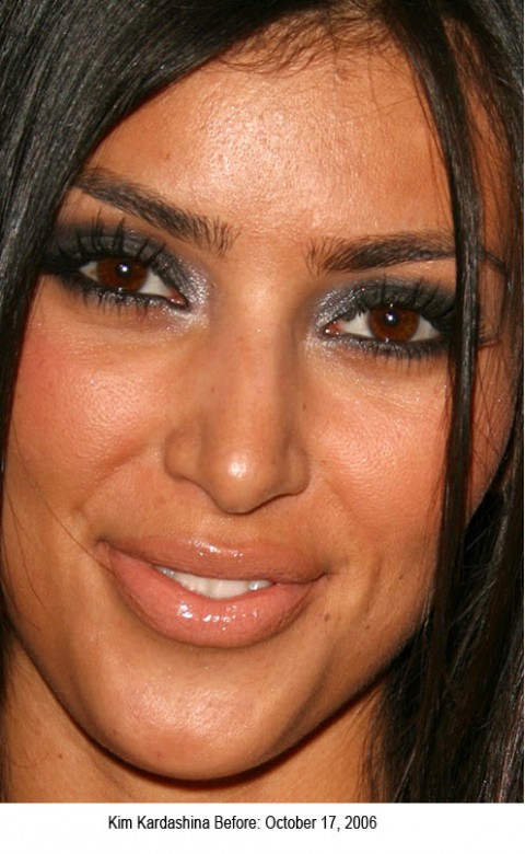 kim kardashian without makeup before and after. definitely Kim Kardashian