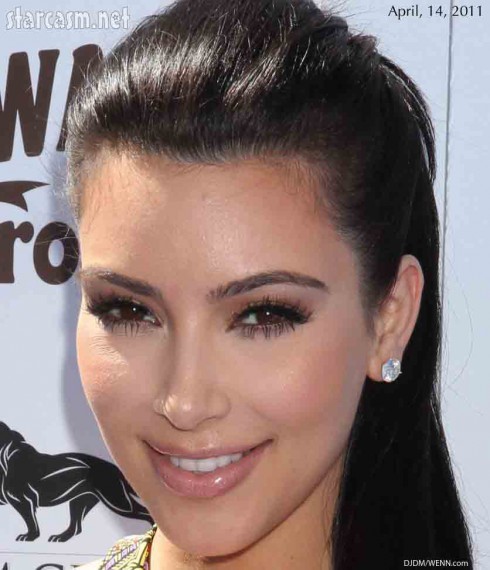 kim kardashian without makeup before. plastic surgery efore and