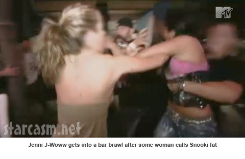 jersey shore girls snooki. J-Woww attacks another girl