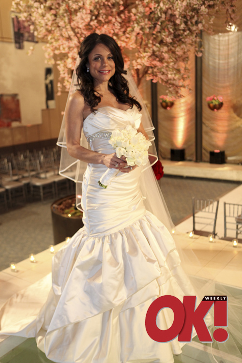 Bethenny Frankel in her wedding dress