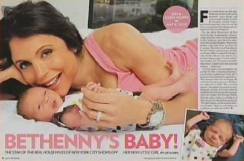 Bethenny Frankel released the first photos of her newborn baby girl Bryn 