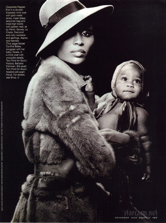 Cynthia Bailey and daughter Noelle in Essence magazine