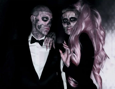 Lady Gaga as evil from the Born This Way music video