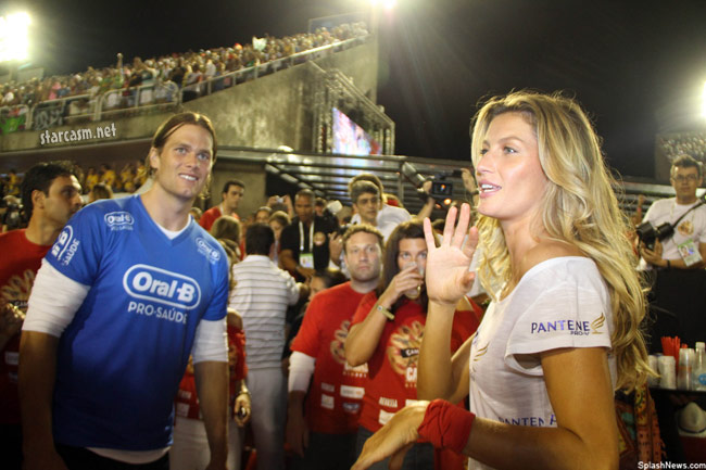 tom brady carnival pictures. Super couple Tom brady and