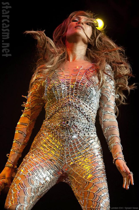 Jennifer Lopez's spider woman web body suit from Wango Tango 2011