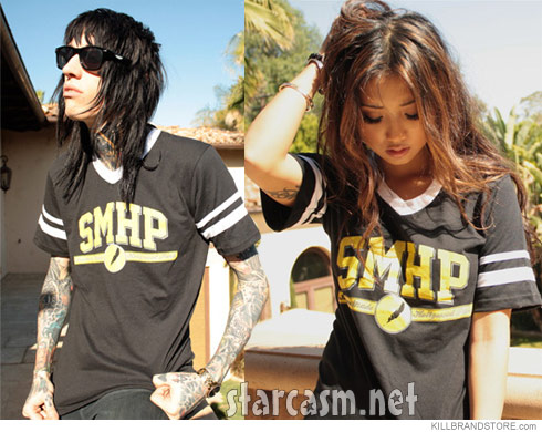 Trace Cyrus and Brenda Song modeling the Southern Made Hollywood Paid 