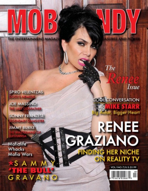 Mob Wife Renee Graziano covers Mob Candy Magazine