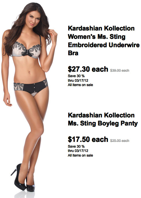 Kardashian Kollection bra and