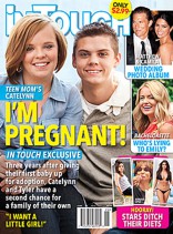 Catelynn Lowell Tyler Baltierra "I'm Pregnant" in Touch Cover