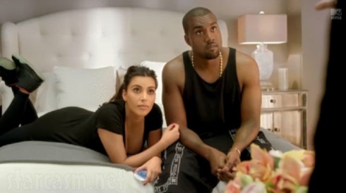 Kim Kardashian Kanye West in 2012 MTV Video Music Awards commercial