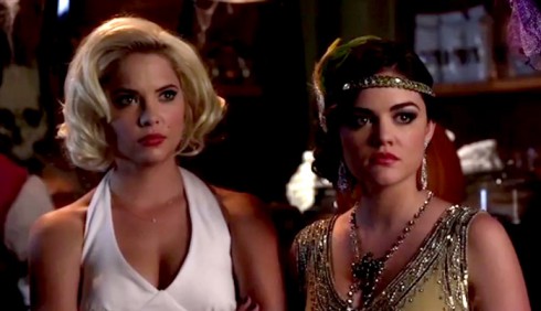 Hanna and Aria from the Pretty Little Liars Season 3 Halloween Special