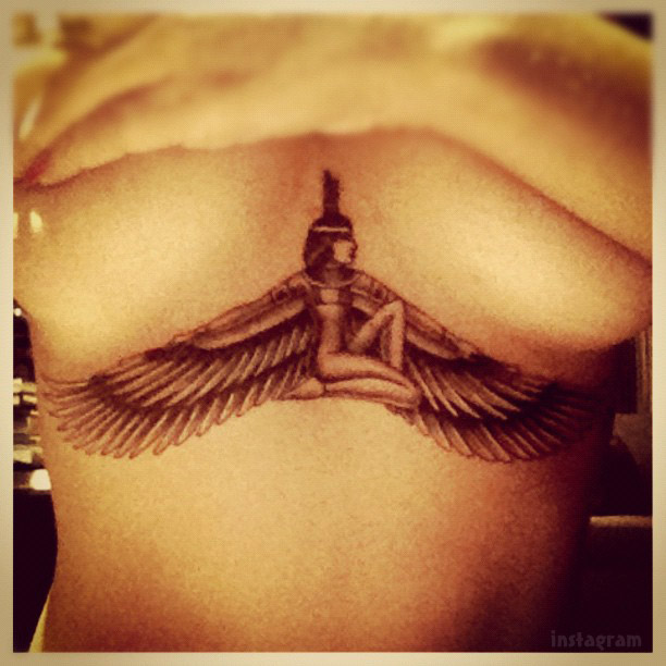 egyptian chest tattoos