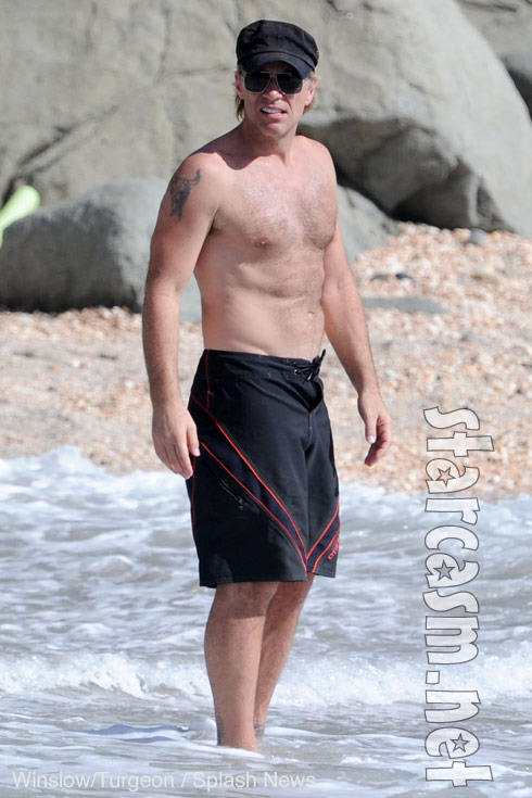 PHOTOS Jon Bon Jovi hits the beach at St Barths