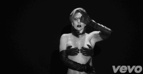 Lady Gaga Applause music video animated gif glove bra