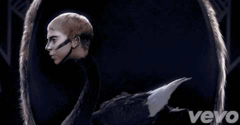 Lady Gaga Applause music video animated gif black swan