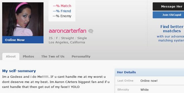 aaroncarterfan dating site