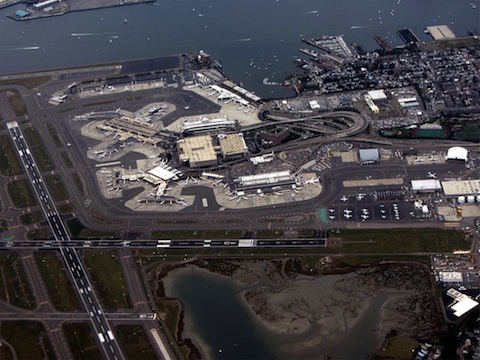 Naked Man Falls From Above At Logan Airport