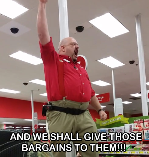 ... Target manager goes full Braveheart with epic Black Friday speech