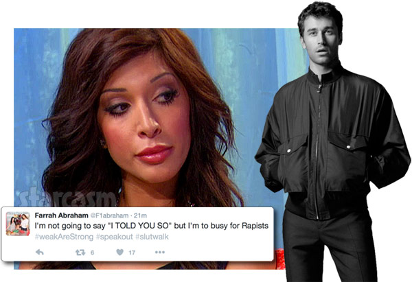 Farrah Abraham reacts to James Deen rape allegations I TOLD YOU SO ... picture