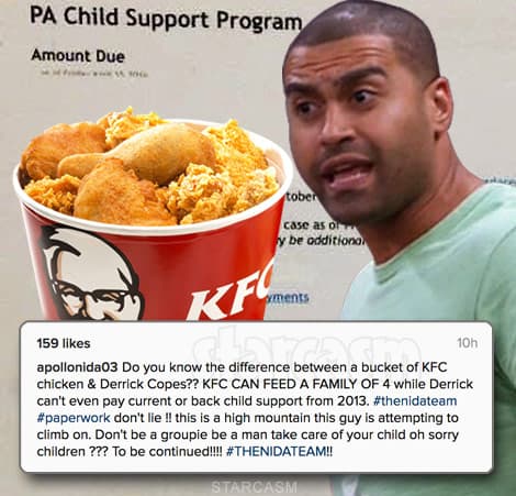 Photo Apollo Nida Claps Back At Fianceé's Ex With Deadbeat Dad Kfc 