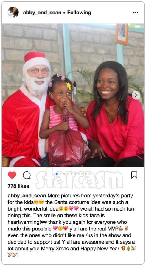 90 Day Fiance Sean and Abby Christmas charity event in Haiti