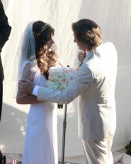 Milla Jovovich and Paul Anderson wedding cake
