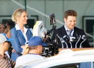Seth Rogen and Cameron Diaz from the set of The Green Hornet, due to hit theaters December 17, 2010
