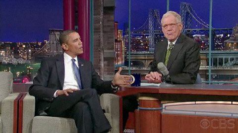 Barack Obama on The Late Show With David Letterman Obama reveals to Letterman that he was actually a black man before the election