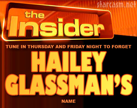 Hailey Glassman on The Insider