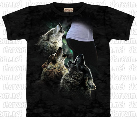 Howling at the moon t-shirts - these are gonna be huge!