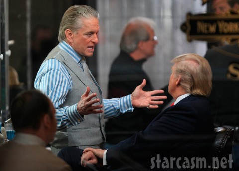 Michael Douglas and Donald Trump