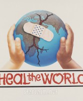 Michael Jackson's Heal the World logo design