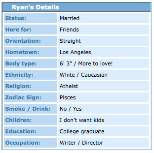 Ryan Callahan Myspace Details