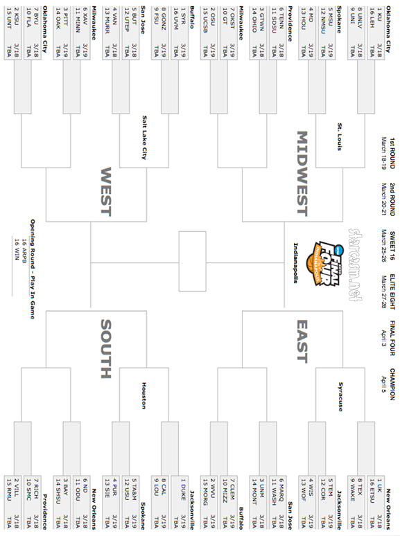 2010 March Madness Bracket (printable) - starcasm.net