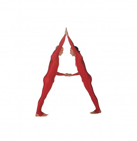 Human Alphabet Letter A