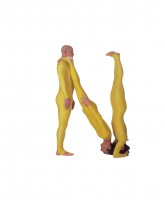 Human Alphabet Letter N