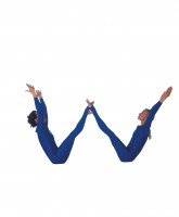 Human Alphabet Letter W