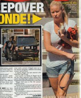 Alleged Reggie Bush mistress January Gessert in The National Enquirer