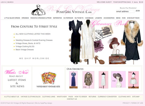 Brigitte Cindy Daguerre's website PoshGirlVintage.com